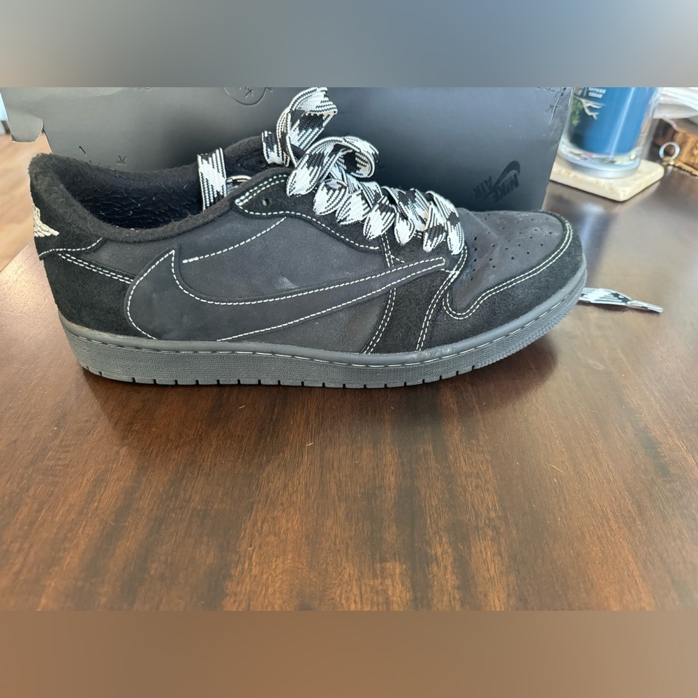 USED Travis Scott x Air Jordan 1 Retro Low OG SP ‘Black Phantom’